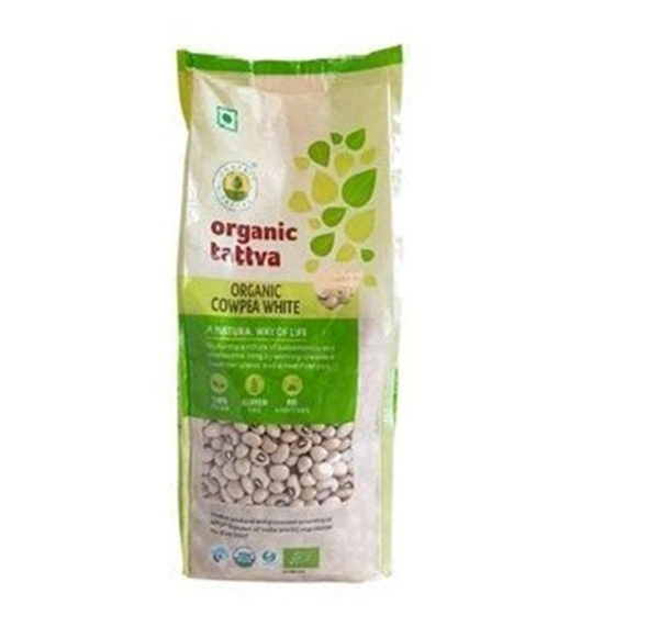 Organic Tattva Cowpea - White, 500 g Pouch