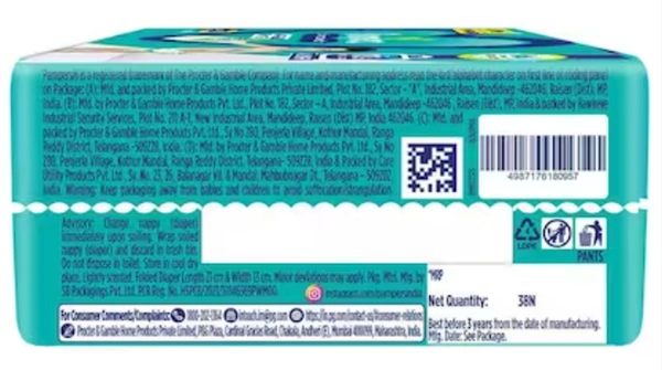 Pampers Diaper Pants - Large(9-14kg) - 38pants