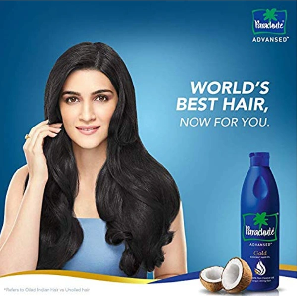 Parachute Advanced Gold Coconut Hair Oil for long & strong hair 500ml