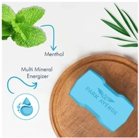 Park Avenue Premium Men's Soap Cool Blue, Menthol + Multi - Mineral Energizers 4N x 125gm