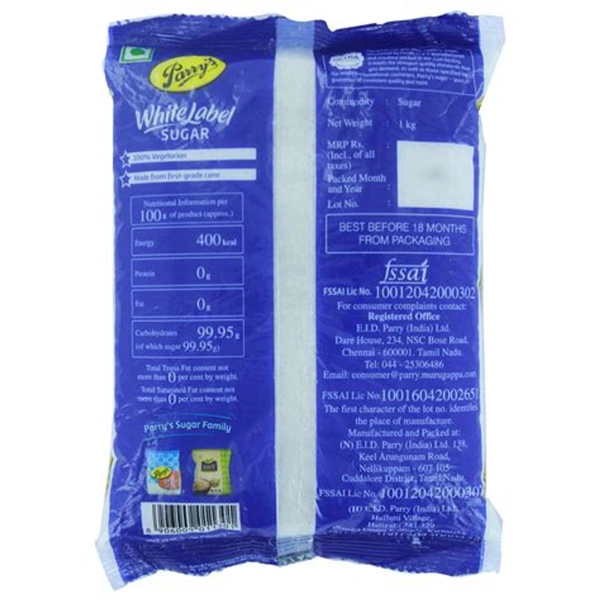 Parry's White Label Sugar 1kg