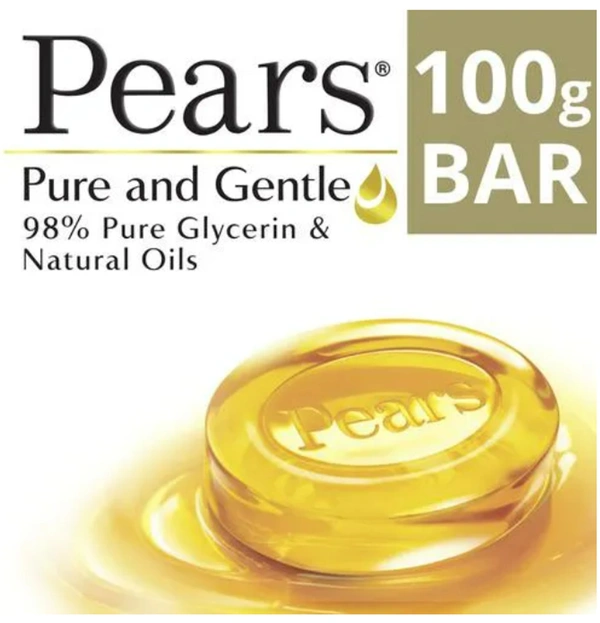 Pears Pure and Gentle Soap 98% Glycerin & Natural Oils 100gm