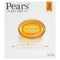 Pears value Pack of 3 bathing bars 3x125gm - Pure & Gentle Bathing Bar