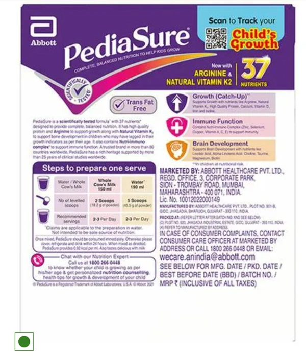 PediaSure Kesar Badam Flavour 200gm