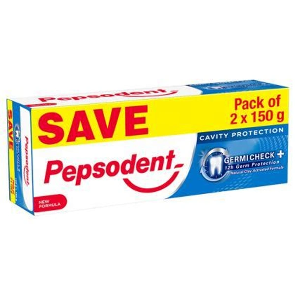Pepsodent Germi Check Cavity Protection 2x150 gms
