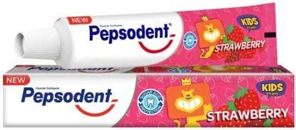 Pepsodent Kids Strawberry Toothpaste, 45gm (Kids 2-6 Years)