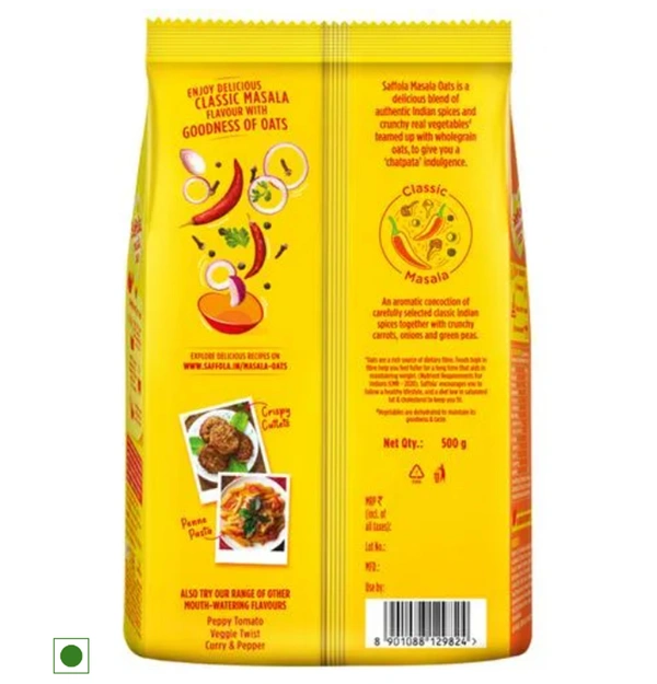 Saffola Masala Oats Classic  Masala 500gm