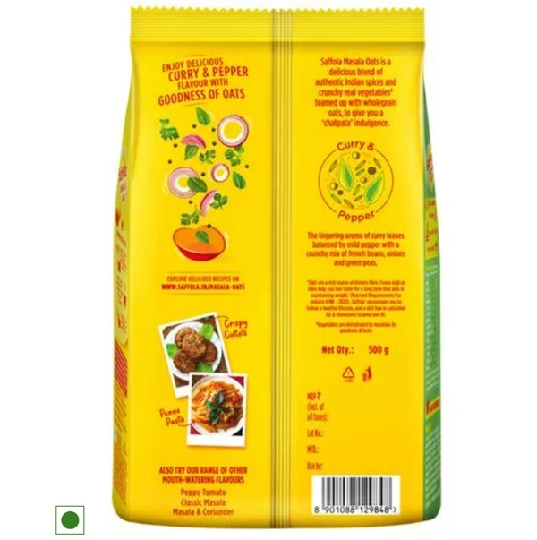 Saffola Masala Oats Curry & Pepper-500gm