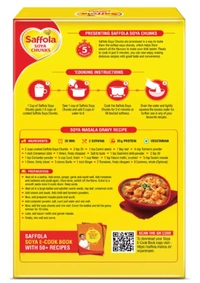 Saffola Meal maker Soya Chunks, Tender & Juicy, Ready in 5 Mins, 200gm