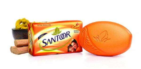 Santoor Sandal & Turmeric Soap - 100gm
