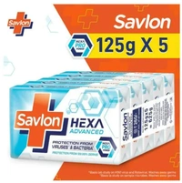 Savlon Hexa Advanced Soap Bar 125gm(Pack of 5)