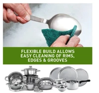 Scotch Brite Scrub pads, Scrubber for Utensils Cleaning - 5 pads