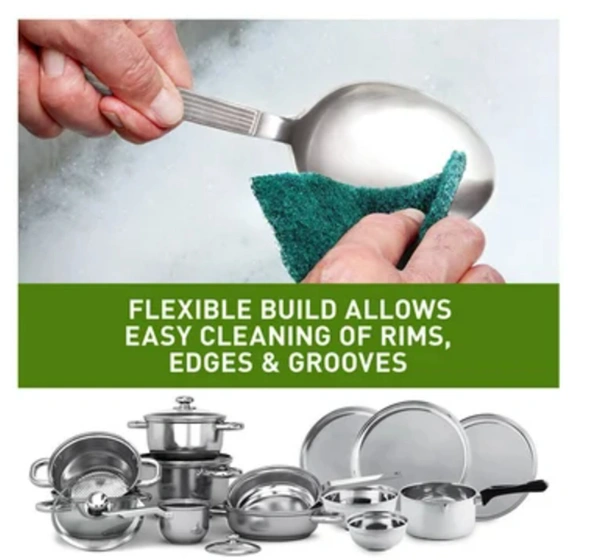 Scotch Brite Scrub pads, Scrubber for Utensils Cleaning - 5 pads