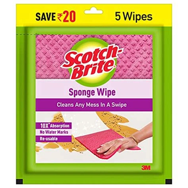 Scotch Brite Sponge Wipe 5 Wipes
