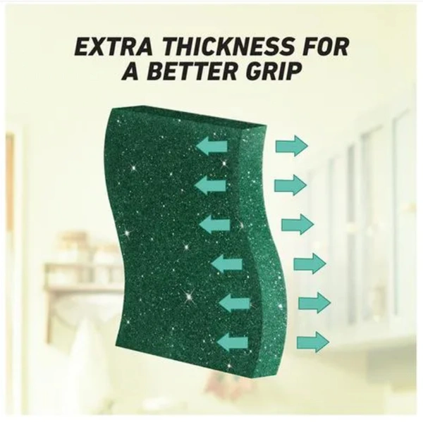 Scotch Brite Super Sliver Sparks Scrub pad , Scrubber for Utensils cleaning - 6 pads