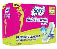 Sofy Anti Bacteria Sanitary Pads XL, 28pads
