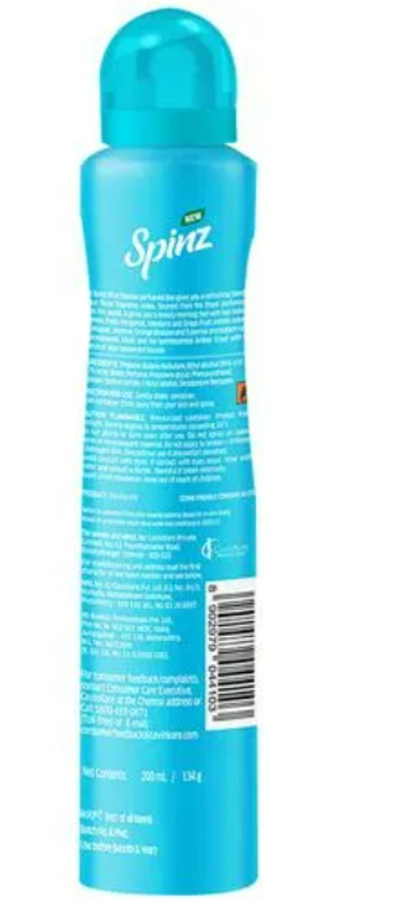 Spinz Perfumed Deo Blue Bounce, 200ml
