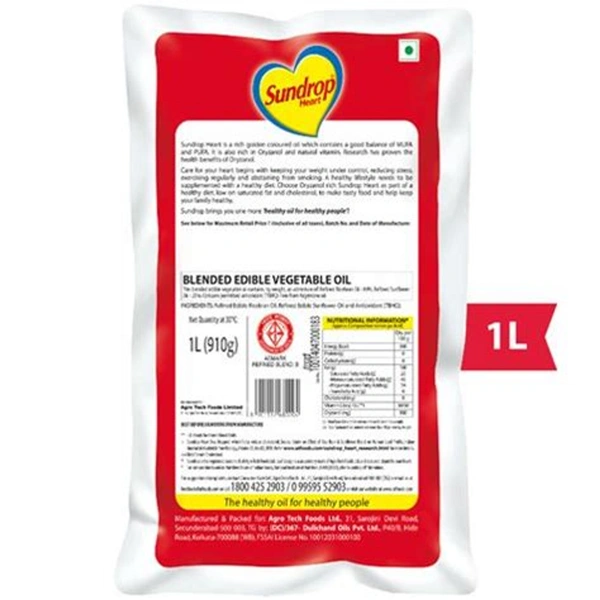 Sundrop Heart Oil 1 litre Pouch