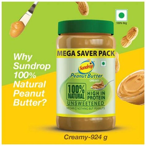 Sundrop Peanut Butter Regular Crunchy 924gm
