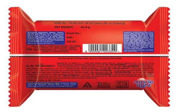 Sunfeast Marie Light, Evening Biscuits-60gm