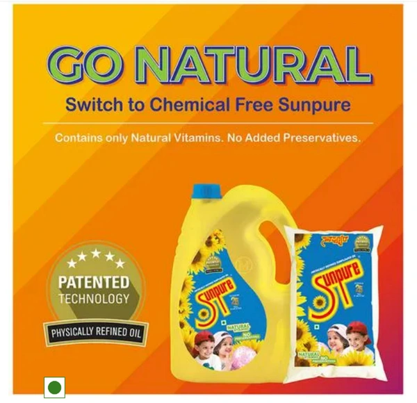 Sunpure Refined Sunflower Oil, 1L