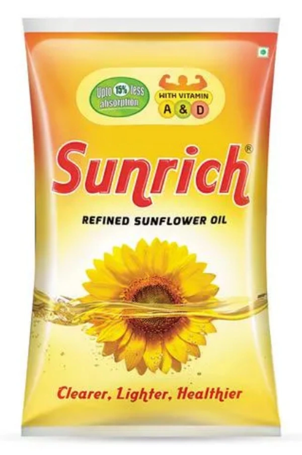 Sunrich Refined Sunflower Oil 1L Pouch