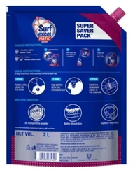 Surf Excel Matic Front Load Liquid  Detergent, Super Saver Pack 2ltr pouch
