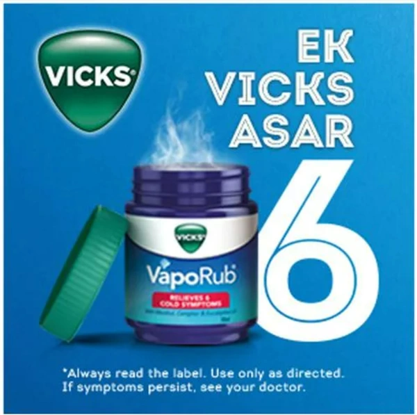 Vicks VapoRub Relieves 6 Cough & Cold Symptoms 25ml
