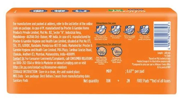 Whisper Choice Ultra XL 20pads
