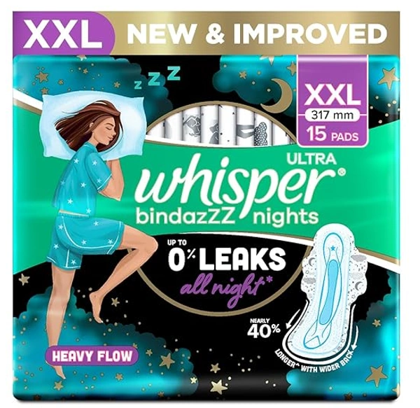 Whisper Ultra Bindazz Nights, XXL - 15 Pads