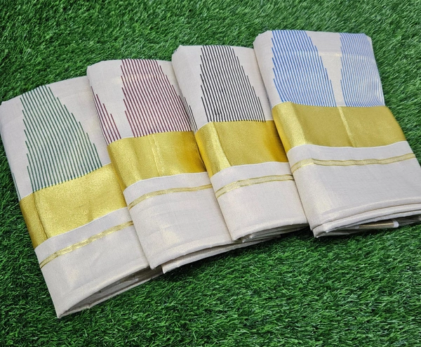 Golden Tissue Saree 6.25 mtr from Kuttampalli