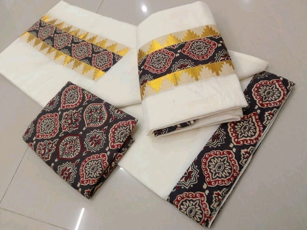 Cotton Setumunde with Blouse