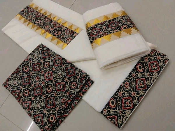 Cotton Setumunde with Blouse