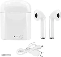Boat Tunifi Earbuds I7s Tws 30 Ghante Thak Playback Wireless Bluetooth Headphone Airpods Ipod buds Bluetooth Headset  - White