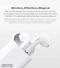 Boat Tunifi Earbuds I7s Tws 30 Ghante Thak Playback Wireless Bluetooth Headphone Airpods Ipod buds Bluetooth Headset  - White