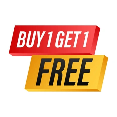 BUY 1 GET 1 FREE