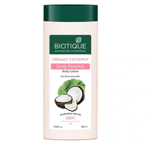 Creamy coconut deep nourish body lotion - Biotique