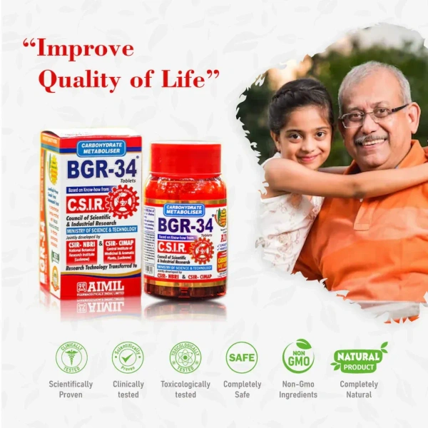 Bgr-34 Tablets - Aimil - 100 Tablet