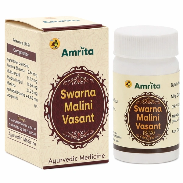 Amrita Swarna Malini Vasant Tablet | Ayurvedic Medicine