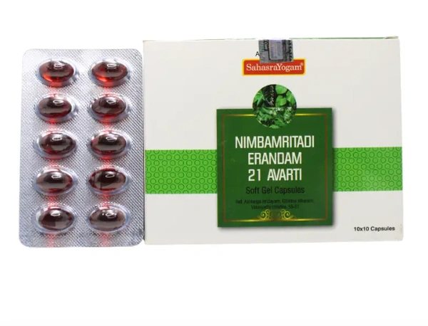 NimbAmrita Drugsdi Erandam 21 Avarti Capsules-Sahasra Yogam