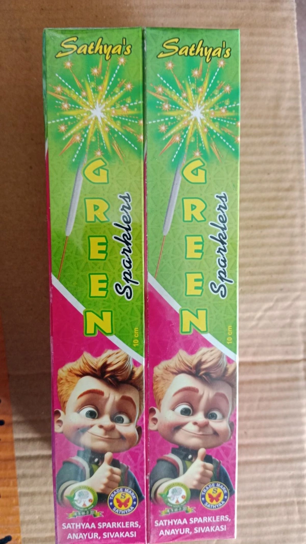 10cm - Green Sparklers