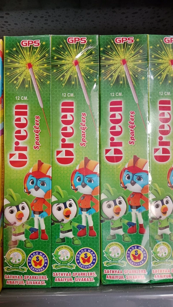12cm - Green Sparklers