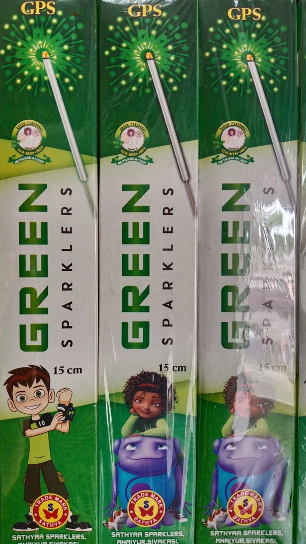 15cm - Green Sparklers