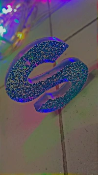 Resin Alphabet Keychain Letter S