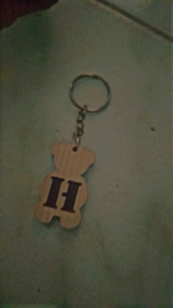 Wooden Teddy🧸 Keychain Letters