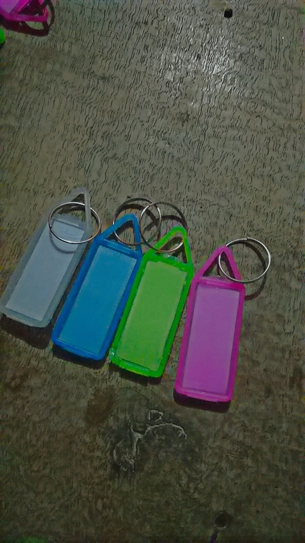 Plastic Name Plate Keychain