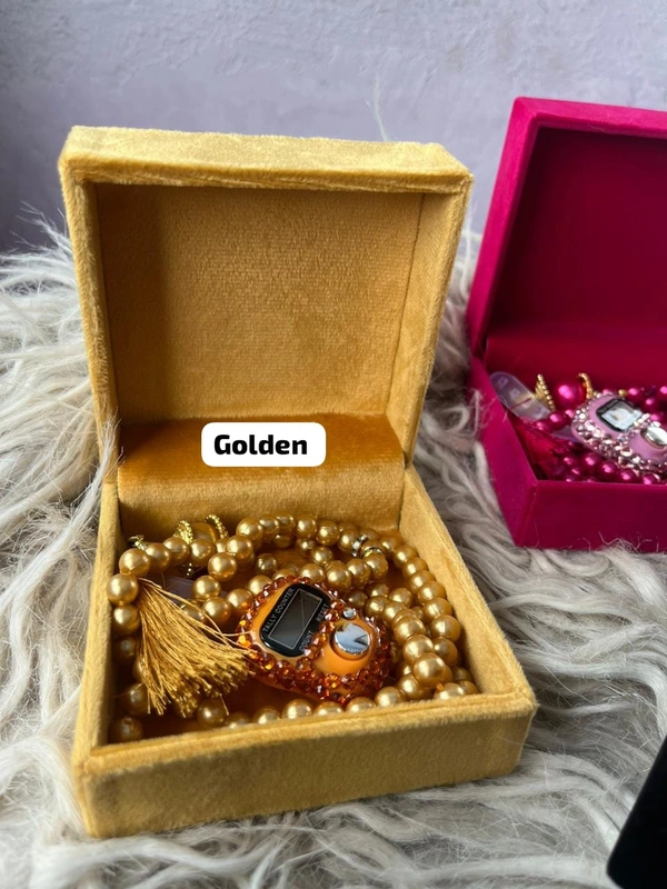 Tasbih Physical & Digital Counter - Gold