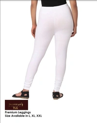 Premium White Churidar leggings  - White, Xl