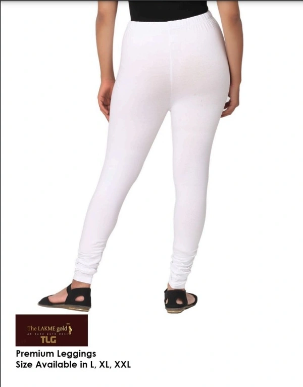 Premium White Churidar leggings  - White, Xl