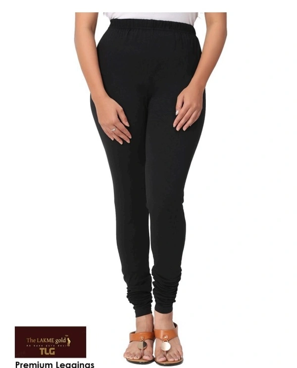 Premium Black Churidar leggings - Black, L
